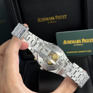 Đồng Hồ Audemars Piguet Royal Oak 15410 Frosted Gold Rep 11 Cao Cấp Mặt Xanh APS Factory 41mm (2)