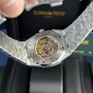 Đồng Hồ Audemars Piguet Royal Oak 15410 Frosted Gold Rep 11 Cao Cấp Mặt Xanh APS Factory 41mm (2)