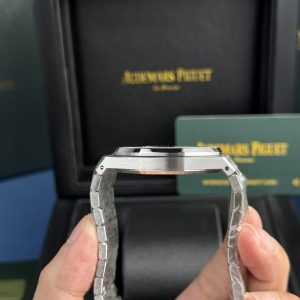 Đồng Hồ Audemars Piguet Royal Oak 15410 Frosted Gold Rep 11 Cao Cấp Mặt Xanh APS Factory 41mm (2)