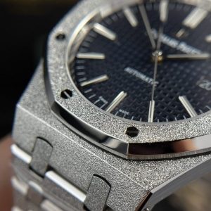 Đồng Hồ Audemars Piguet Royal Oak 15410 Frosted Gold Rep 11 Cao Cấp Mặt Xanh APS Factory 41mm (2)