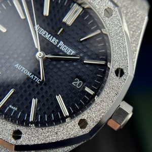 Đồng Hồ Audemars Piguet Royal Oak 15410 Frosted Gold Rep 11 Cao Cấp Mặt Xanh APS Factory 41mm (2)