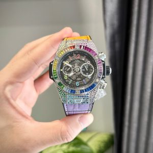 Đồng Hồ Hublot Big Bang Unico Rainbow Titanium Replica 11 Nhà Máy BBF 45mm (2)