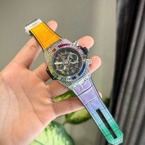 Đồng Hồ Hublot Big Bang Unico Rainbow Titanium Replica 11 Nhà Máy BBF 45mm (2)