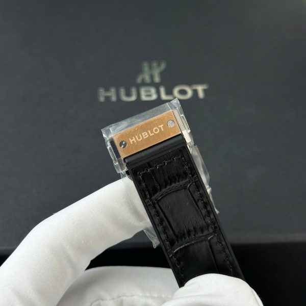 Đồng Hồ Hublot Classic Fusion Rep 11 Mặt Đen Viền Vàng King Gold 42mm (2)