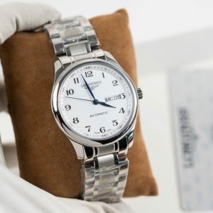 Đồng Hồ Longines Master Replica 11 Mặt Trắng Cọc Số Học Trò 38 (2)