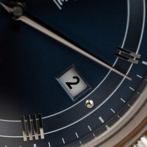 Đồng Hồ Omega De Ville Prestige Power Reserve Rep 11 Mặt Xanh Blue Dây Da 39 (2)