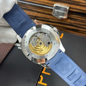 Đồng Hồ Patek Philippe Aquanaut 5168G Màu Xanh Blue Chế Tác Tinh Chỉnh Mặt Số + Kim + Máy Móc Chuẩn Auth 42 (2)