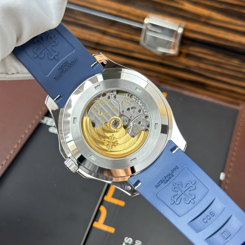 Đồng Hồ Patek Philippe Aquanaut 5168G Màu Xanh Blue Chế Tác Tinh Chỉnh Mặt Số + Kim + Máy Móc Chuẩn Auth 42 (2)