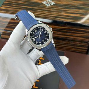 Đồng Hồ Patek Philippe Aquanaut 5168G Màu Xanh Blue Chế Tác Tinh Chỉnh Mặt Số + Kim + Máy Móc Chuẩn Auth 42 (2)