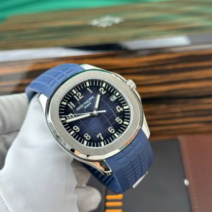 Đồng Hồ Patek Philippe Aquanaut 5168G Màu Xanh Blue Chế Tác Tinh Chỉnh Mặt Số + Kim + Máy Móc Chuẩn Auth 42 (2)