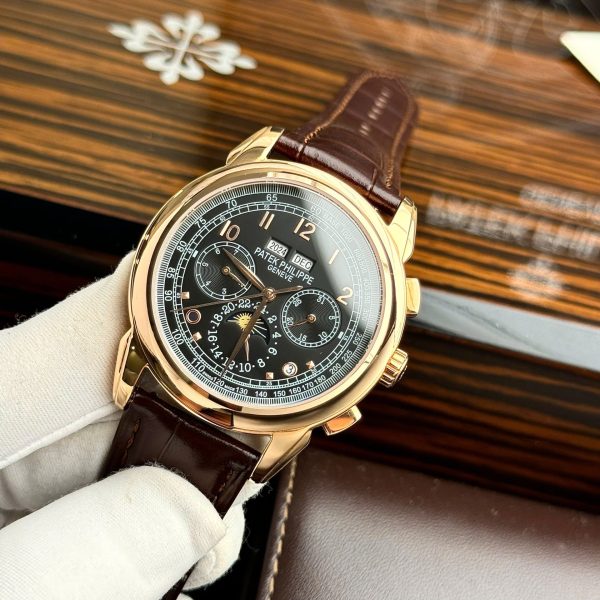 Đồng Hồ Patek Philippe Perpetal Calendar 5270 Fake 11 Nam Dây Da 41mm (2)