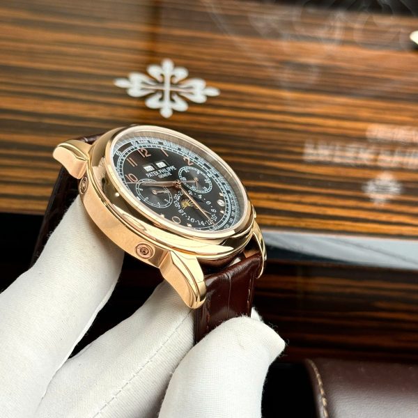 Đồng Hồ Patek Philippe Perpetal Calendar 5270 Fake 11 Nam Dây Da 41mm (2)