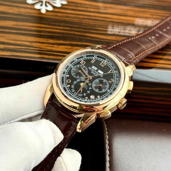 Đồng Hồ Patek Philippe Perpetal Calendar 5270 Fake 11 Nam Dây Da 41mm (2)