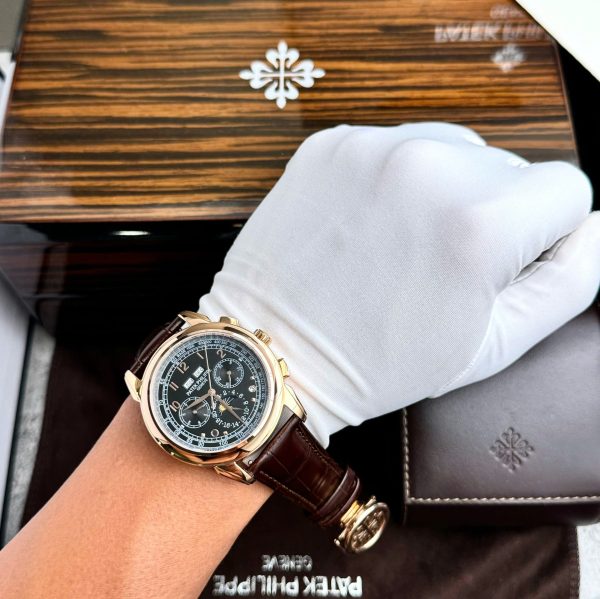 Đồng Hồ Patek Philippe Perpetal Calendar 5270 Fake 11 Nam Dây Da 41mm (2)