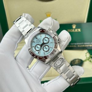 Đồng Hồ Rep 11 Rolex Cosmograph Daytona 126506 Ice Blue Cọc Số Đính Đá Nhà Máy Clean 40mm (11)