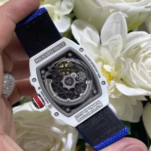 Đồng Hồ Richard Mille Chế Tác RM67-02 Vỏ Carbon Màu Trắng Siêu Nhẹ Trọng Lượng 37 Grams 38.7×47 (2)