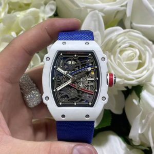 Đồng Hồ Richard Mille Chế Tác RM67-02 Vỏ Carbon Màu Trắng Siêu Nhẹ Trọng Lượng 37 Grams 38.7×47 (2)