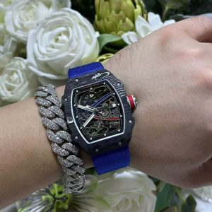 Đồng Hồ Richard Mille Chế Tác RM67-02 Vỏ Carbon Siêu Mỏng Trọng Lượng 37 Grams Siêu Nhẹ 38.7×47 (2)