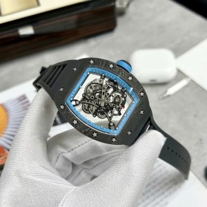 Đồng Hồ Richard Mille RM055 Replica 11 Vỏ Full Carbon Dây Cao Su 45mm (2)