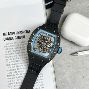 Đồng Hồ Richard Mille RM055 Replica 11 Vỏ Full Carbon Dây Cao Su 45mm (2)