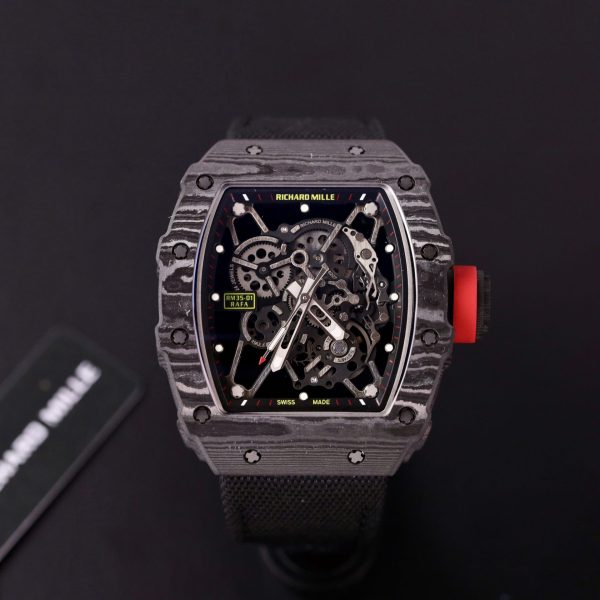 Đồng Hồ Richard Mille RM35-01 Replica 11 Cao Cấp Vỏ Carbon Dây Vải Nato 45mm (2)