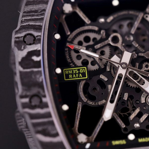 Đồng Hồ Richard Mille RM35-01 Replica 11 Cao Cấp Vỏ Carbon Dây Vải Nato 45mm (2)