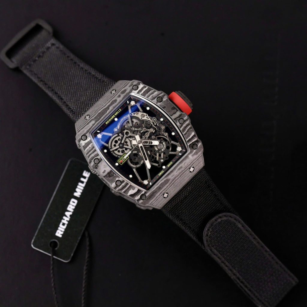 Đồng Hồ Richard Mille RM35-01 Replica 11 Cao Cấp Vỏ Carbon Dây Vải Nato 45mm (2)