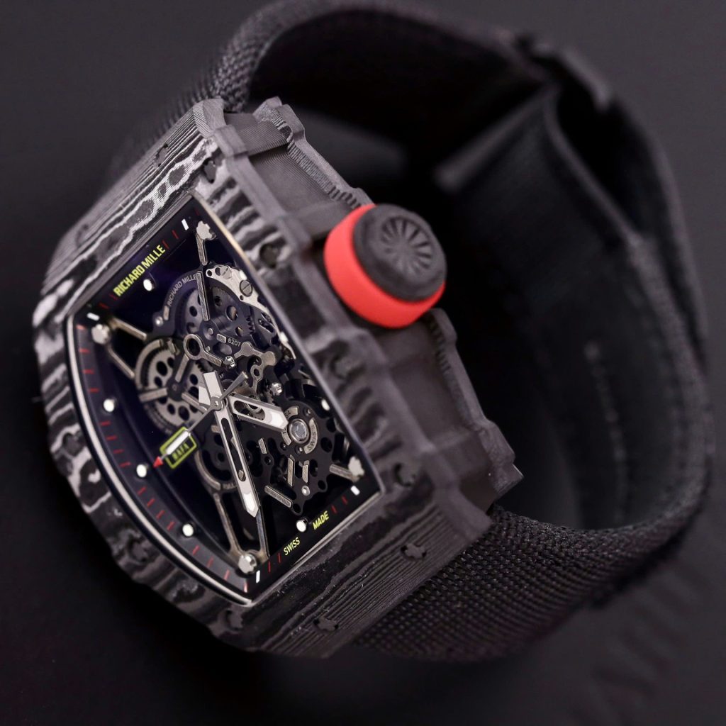 Đồng Hồ Richard Mille RM35-01 Replica 11 Cao Cấp Vỏ Carbon Dây Vải Nato 45mm (2)