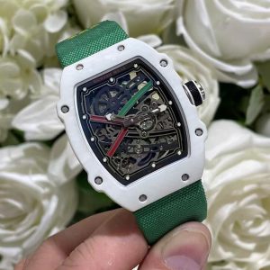 Đồng Hồ Richard Mille RM67-02 Vỏ Carbon Màu Trắng Tinh Chỉnh Siêu Nhẹ Trọng Lượng 37 Grams 38.7×47 (2)