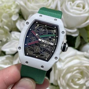 Đồng Hồ Richard Mille RM67-02 Vỏ Carbon Màu Trắng Tinh Chỉnh Siêu Nhẹ Trọng Lượng 37 Grams 38.7×47 (2)