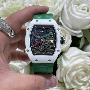 Đồng Hồ Richard Mille RM67-02 Vỏ Carbon Màu Trắng Tinh Chỉnh Siêu Nhẹ Trọng Lượng 37 Grams 38.7×47 (2)