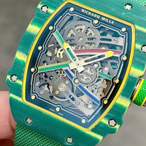 Đồng Hồ Richard Mille RM67-02 Vỏ Carbon Xanh Chế Tác Siêu Mỏng Siêu Nhẹ 37 Grams 38.7×47 (2)