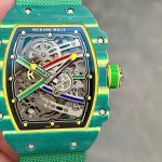 Đồng Hồ Richard Mille RM67-02 Vỏ Carbon Xanh Chế Tác Siêu Mỏng Siêu Nhẹ 37 Grams 38.7×47 (2)