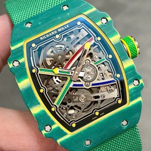 Đồng Hồ Richard Mille RM67-02 Vỏ Carbon Xanh Chế Tác Siêu Mỏng Siêu Nhẹ 37 Grams 38.7×47 (2)