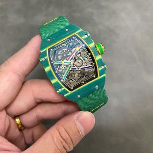 Đồng Hồ Richard Mille RM67-02 Vỏ Carbon Xanh Chế Tác Siêu Mỏng Siêu Nhẹ 37 Grams 38.7×47 (2)