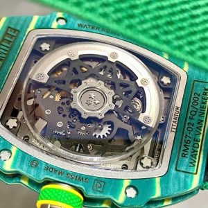 Đồng Hồ Richard Mille RM67-02 Vỏ Carbon Xanh Chế Tác Siêu Mỏng Siêu Nhẹ 37 Grams 38.7×47 (2)