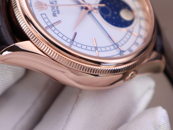 Đồng Hồ Rolex Cellini Moonphase Replica 11 Bọc Vàng Thật Nhà Máy KZ 39mm (2)