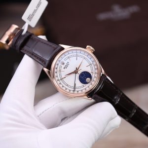 Đồng Hồ Rolex Cellini Moonphase Replica 11 Bọc Vàng Thật Nhà Máy KZ 39mm (2)