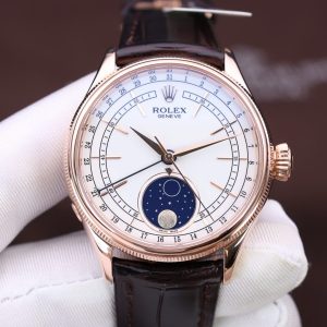 Đồng Hồ Rolex Cellini Moonphase Replica 11 Bọc Vàng Thật Nhà Máy KZ 39mm (2)