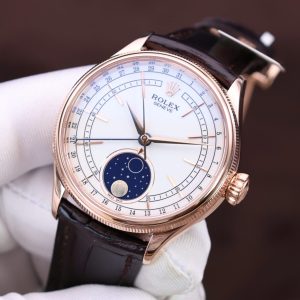 Đồng Hồ Rolex Cellini Moonphase Replica 11 Bọc Vàng Thật Nhà Máy KZ 39mm (2)