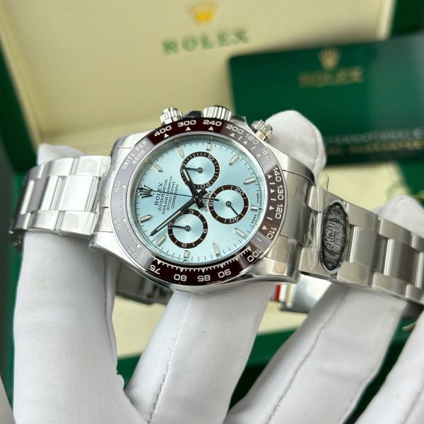 Đồng Hồ Rolex Cosmograph Daytona 126506 Mặt Xanh Băng Cọc Số Dạ Quang Nhà Máy Clean 40mm (2)