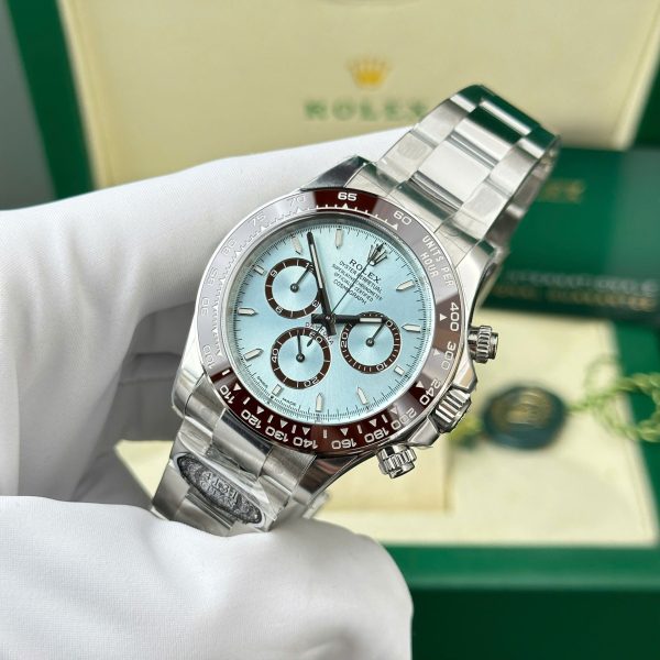 Đồng Hồ Rolex Cosmograph Daytona 126506 Mặt Xanh Băng Cọc Số Dạ Quang Nhà Máy Clean 40mm (2)