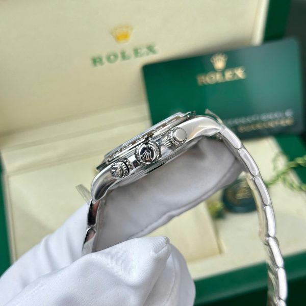 Đồng Hồ Rolex Cosmograph Daytona 126506 Mặt Xanh Băng Cọc Số Dạ Quang Nhà Máy Clean 40mm (2)