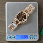 Đồng Hồ Rolex Day-Date 128235 Replica 11 Mặt Chocolate Trọng Lượng 158gram QF Factory 36mm (2)