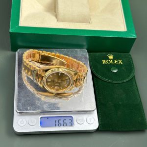 Đồng Hồ Rolex Day-Date 228238 Replica 11 Mặt Vàng Máy Caliber 3255 Thuỵ Sỹ Nhà Máy AR 40mm (2)