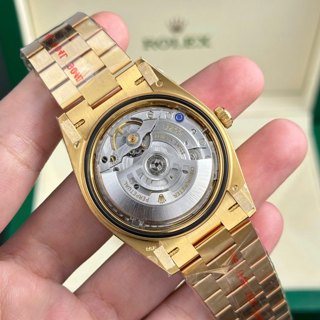 Đồng Hồ Rolex Day-Date 228238 Replica 11 Mặt Vàng Máy Caliber 3255 Thuỵ Sỹ Nhà Máy AR 40mm (2)