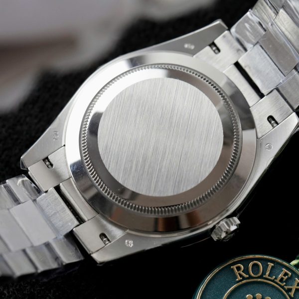 Đồng Hồ Rolex Day-Date Replica 11 Mặt Thiên Thạch Cọc Số + Dây Đính Kim Cương Moissanite 40mm (12)