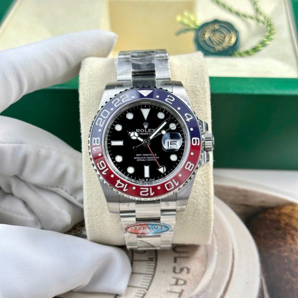 Đồng Hồ Rolex Pepsi GMT-Master II 126710blro Replica 11 Dây Oyster Nhà Máy Clean V3 40mm (2)