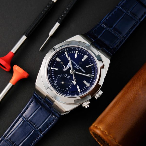 Đồng Hồ Vacheron Constantin Overseas Dual Time 7900V Rep 1 1 Màu Xanh Blue Nhà Máy PZ 41mm (2)