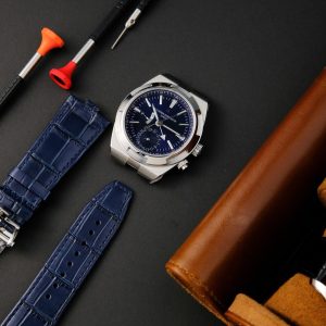 Đồng Hồ Vacheron Constantin Overseas Dual Time 7900V Rep 1 1 Màu Xanh Blue Nhà Máy PZ 41mm (2)